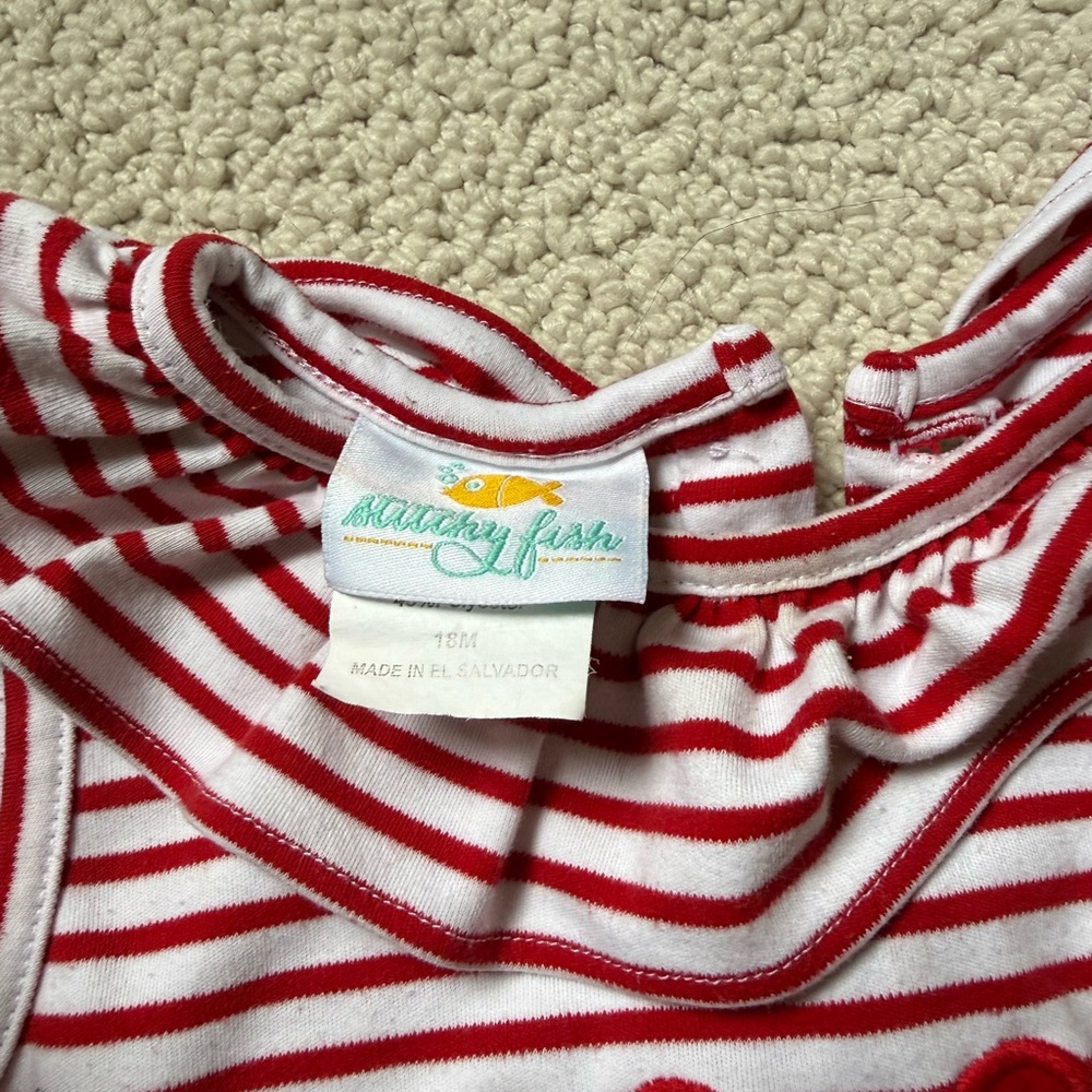 18m Stitchy Fish Minnie Mouse Bubble and Disney brand Minnie Swimsuit/Coverup - Picture 3 of 5